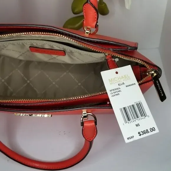 🆕️💥MK lg Satchel Leather in Mandarin - Picture 13 of 15